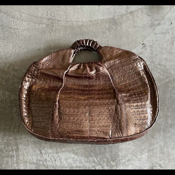 Nancy Gonzalez Crocodile Copper Tote Bag - Picture 3 of 16